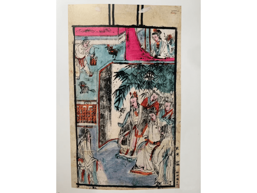 chinese-kitchen-god-painting Traditional Chinese Kitchen God painting symbolizing respect for the stove and blessings for family prosperity